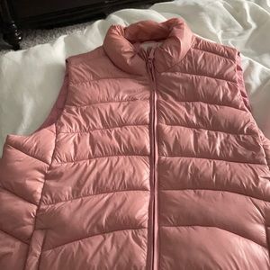 The Loft pink “puffer style” vest